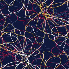 Seamless hand drawn abstract pattern.Watercolor abstract pattern for fabric, apparel, scarf, wallpaper. Unique modern abstract and ethnic design.