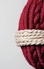 rope on a white background