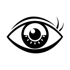 eye for visibility icon, eye for visibility silhouette vector illustration-simple silhouette illustration of eye for visibility, perfect for eye for visibility logos and icons