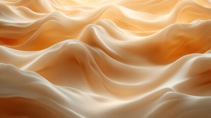Fototapeta premium Soft, flowing fabric in warm tones