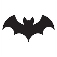 Bat silhouette vector art illustration