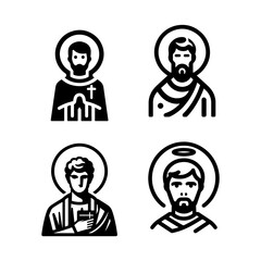 Fototapeta premium icons of christian saints