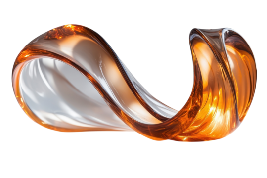 Amber liquid dances in a graceful swirl against a bright white background, showcasing its smooth texture and rich golden hue.