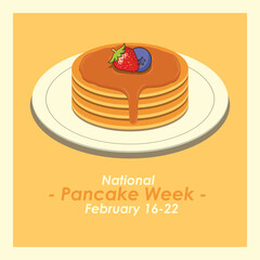 Vector Design National Pancake Week – February 16-22.