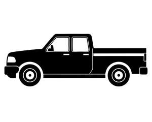 Pickup Truck Silhouette Vector Design, Pickup Truck SVG, Pickup Truck Icon
