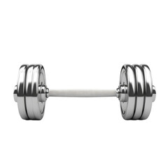 Naklejka premium Chrome Barbell: Fitness, Strength, and Weightlifting