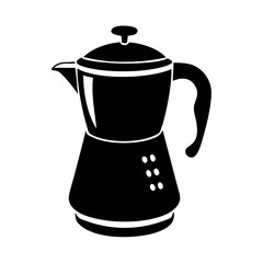 coffee maker icon, coffee maker silhouette vector illustration-simple silhouette illustration of coffee maker, perfect for coffee maker logos and icons
