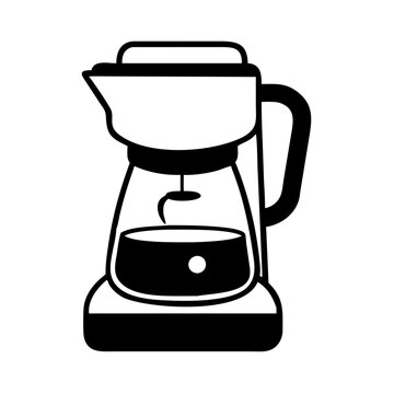 recommend clip art: coffee maker icon, coffee maker silhouette vector illustration-simple silhouette illustration of coffee maker, perfect for coffee maker logos and icons