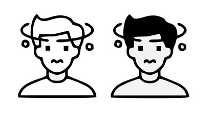 Allergy and symptoms line black icons set. Dermatological, infectious disease. Food intolerance, poisoning. Flu, influenza