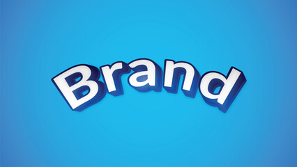 Editable text style effect - Super text style theme.	