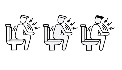 Allergy and symptoms line black icons set. Dermatological, infectious disease. Food intolerance, poisoning. Flu, influenza