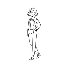 Female designer standing in office