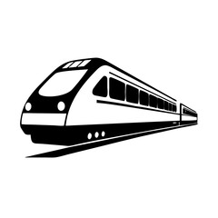 high speed train icon, high speed train silhouette vector illustration-simple silhouette illustration of high speed train, perfect for high speed train logos and icons