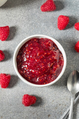 Sweet Organic Red Raspberry Preserves Jam