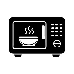 microwave icon, microwave silhouette vector illustration-simple silhouette illustration of microwave, perfect for microwave logos and icons