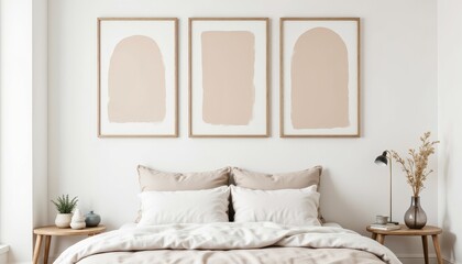 Modern minimalist bedroom art