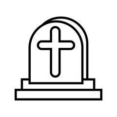 Obraz premium grave icon on white background