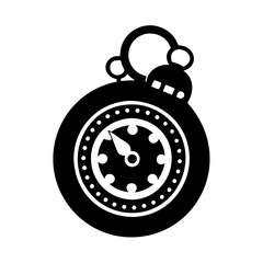 pocket watch icon, pocket watch silhouette vector illustration-simple silhouette illustration of pocket watch, perfect for pocket watch logos and icons