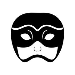 privacy mask icon, privacy mask silhouette vector illustration-simple silhouette illustration of privacy mask, perfect for privacy mask logos and icons