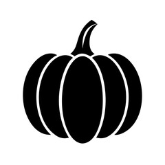 pumpkin icon, pumpkin silhouette vector illustration-simple silhouette illustration of pumpkin, perfect for pumpkin logos and icons