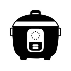 rice cooker icon, rice cooker silhouette vector illustration-simple silhouette illustration of rice cooker, perfect for rice cooker logos and icons