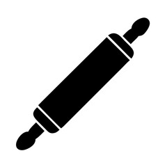 rolling pin icon, rolling pin silhouette vector illustration-simple silhouette illustration of rolling pin, perfect for rolling pin logos and icons