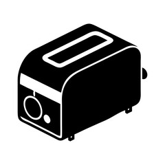toaster icon, toaster silhouette vector illustration-simple silhouette illustration of toaster, perfect for toaster logos and icons
