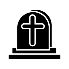 Obraz premium grave icon on white background