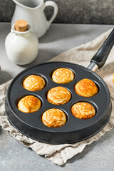 Sweet Homemade Danish Aebleskiver Pancake Balls