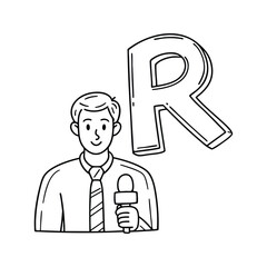 An Illustration of letter R stand for Reporter