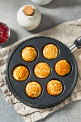 Sweet Homemade Danish Aebleskiver Pancake Balls