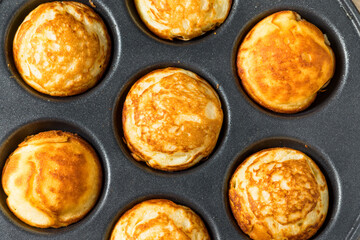 Sweet Homemade Danish Aebleskiver Pancake Balls