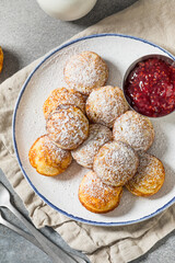 Sweet Homemade Danish Aebleskiver Pancake Balls