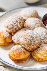 Sweet Homemade Danish Aebleskiver Pancake Balls