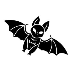 bat icon, bat silhouette vector illustration-simple silhouette illustration of bat, perfect for bat logos and icons