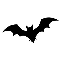 bat icon, bat silhouette vector illustration-simple silhouette illustration of bat, perfect for bat logos and icons