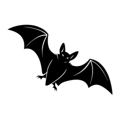 bat icon, bat silhouette vector illustration-simple silhouette illustration of bat, perfect for bat logos and icons