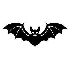bat icon, bat silhouette vector illustration-simple silhouette illustration of bat, perfect for bat logos and icons