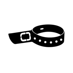 belt icon, belt silhouette vector illustration-simple silhouette illustration of belt, perfect for belt logos and icons