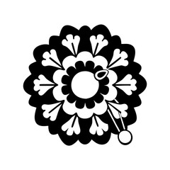 brooch icon, brooch silhouette vector illustration-simple silhouette illustration of brooch, perfect for brooch logos and icons