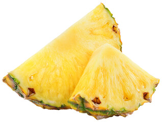 Pineapple slice isolated png. Pineapple on transparent background. Cut pineapple no background....