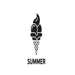 ice cream icon silhouette