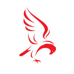 Obraz premium Majestic Eagle Vector Illustration isolated 