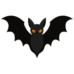 bat and bats vector on white background.