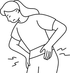 골반통증 여 흑백