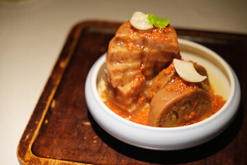 Sweet Osmanthus Lotus Root with Sticky Rice, Chinese cuisine
