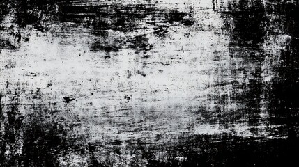 Black and white grunge texture with scratches, smudges, and distressed features creating a unique and artistic background pattern.