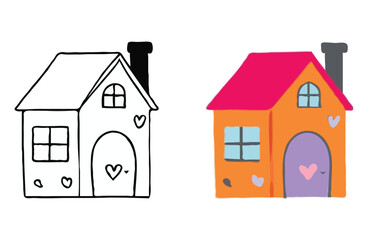 vector illustration of house