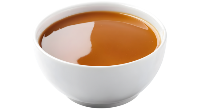 Caramel Sauce in White Bowl. - Powered by Adobe