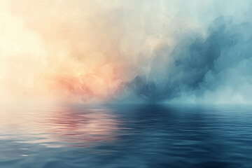 Obraz premium Subtle airy pastel background with a touch of warm